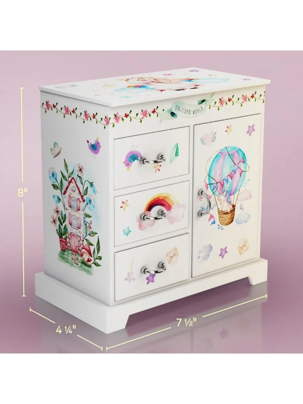 Musical Unicorn Jewelry Box for Kids - Perfect Gift for Girls Ages 3-8